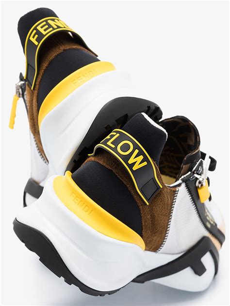 fendi multicolour leather sneaker price|Sneakers .